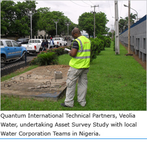Quantum International Technical Partners, Veolia Water, undertaking Asset Survey Study with local  Water Corporation Teams in Nigeria