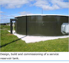 Design, build and commisioning of a service reservoir tank